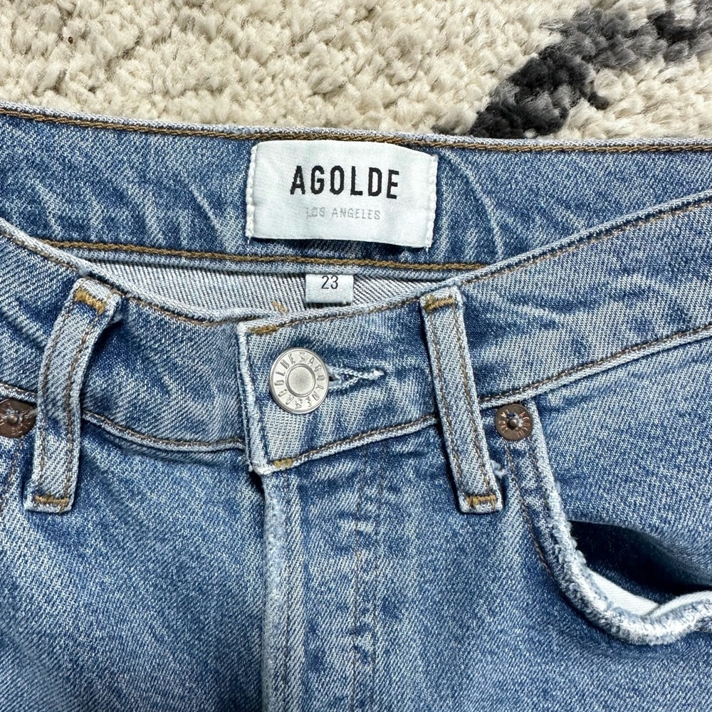 Agolde Riley High Rise Crop - Picture 4 of 5